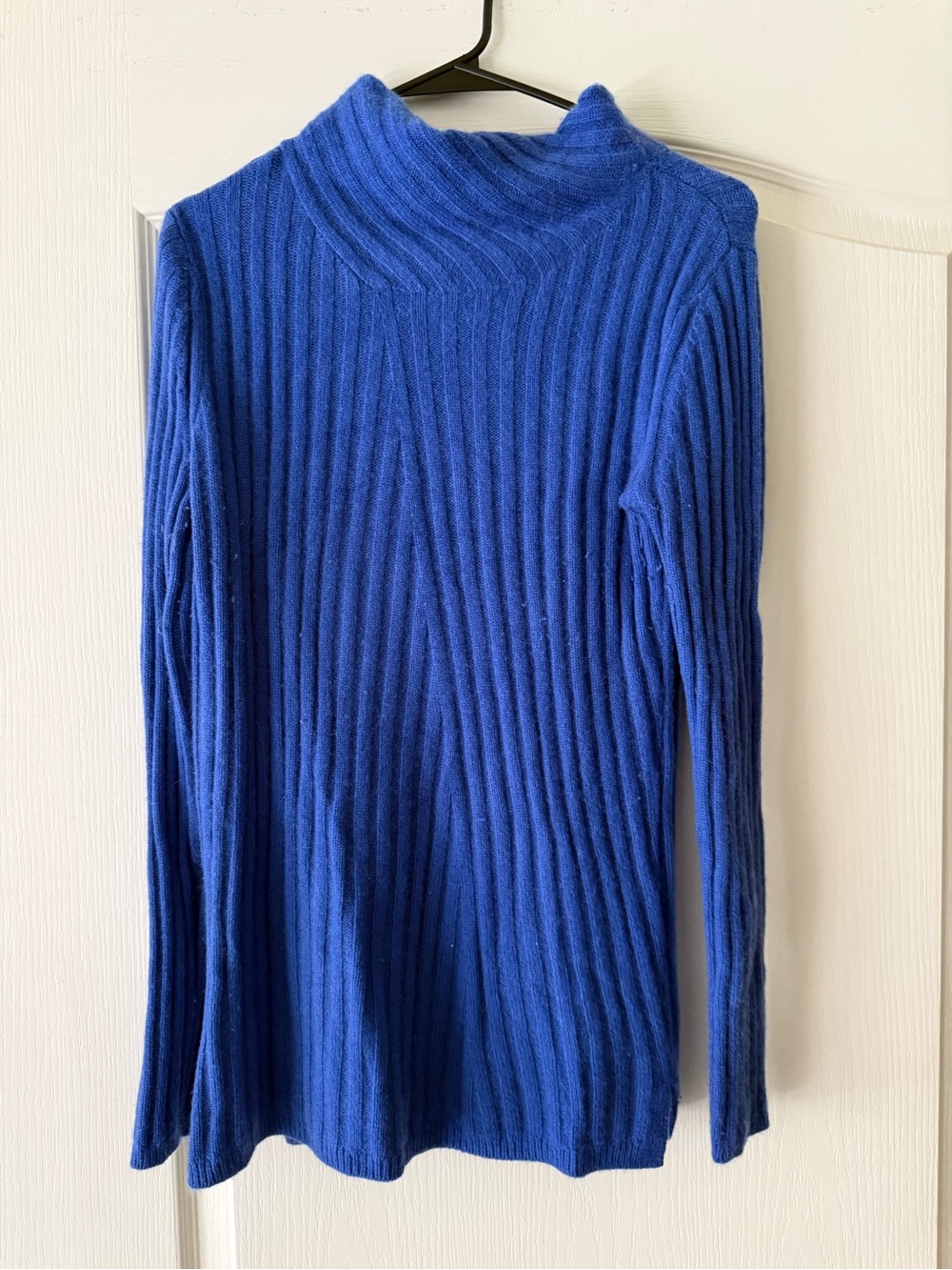Talbots Royal Blue Ribbed Turtleneck Sweater